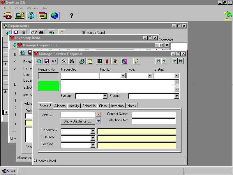 SysMan Screenshot